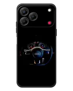Чехол для ZTE Nubia V80 Design с картинкой «Салон Audi — руль»