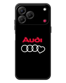 Чехол для ZTE Nubia V80 Design с картинкой «Логотип Audi Heart»