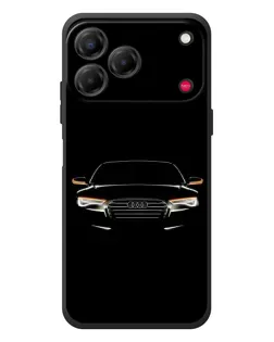 Чехол для ZTE Nubia V80 Design с картинкой «Audi — ночной контур»
