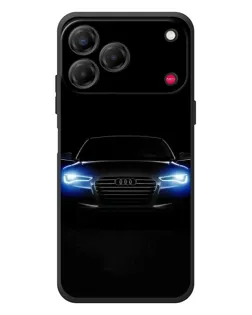 Чехол для ZTE Nubia V80 Design с картинкой «Audi в неоне»