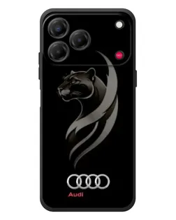 Чехол для ZTE Nubia V80 Design с картинкой «Графика — пантера и Audi»