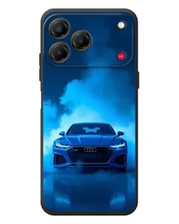 Чехол для ZTE Nubia V80 Design с картинкой «Audi — голубая энергия»