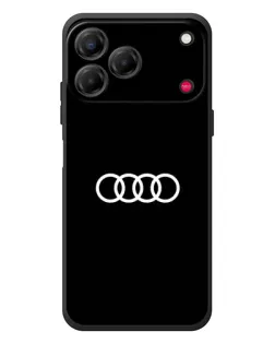 Чехол для ZTE Nubia V80 Design с картинкой «Audi White Logo»