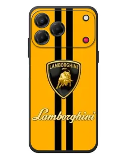 Чехол для ZTE Nubia V80 Design с картинкой «Lamborghini Stripe желтый»