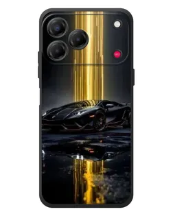 Чехол для ZTE Nubia V80 Design с картинкой «Ночной Lamborghini драйв»