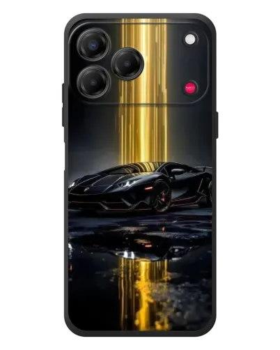 Чехол для ZTE Nubia V80 Design с картинкой «Ночной Lamborghini драйв»