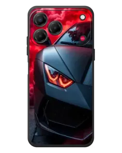 Чехол для ZTE Nubia V80 Design с картинкой «Lamborghini красное сияние»