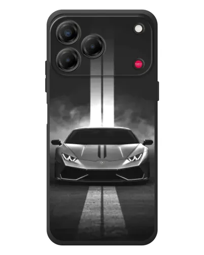 Чехол для ZTE Nubia V80 Design с картинкой «Lamborghini симметрия дорог»