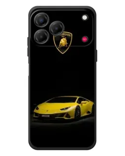 Чехол для ZTE Nubia V80 Design с картинкой «Lamborghini желтый акцент»