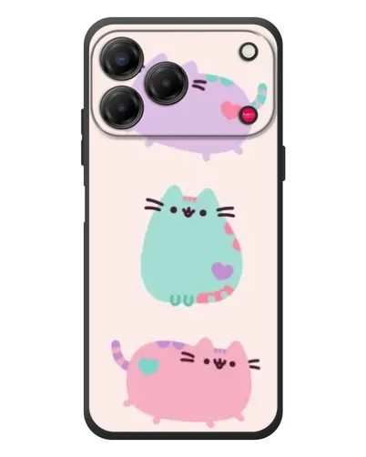 Чехол для ZTE Nubia V80 Design с картинкой «Pusheen трио» Чехол для ZTE Nubia V80 Design с картинкой «Pusheen трио»