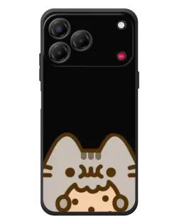 Чехол для ZTE Nubia V80 Design с картинкой «Пушин на черном»