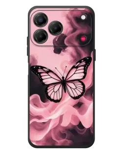 Чохол для ZTE Nubia V80 Design з картинкою «Метелик у диму»