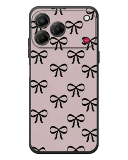 Чехол для ZTE Nubia V80 Design с картинкой «Черные бантики»