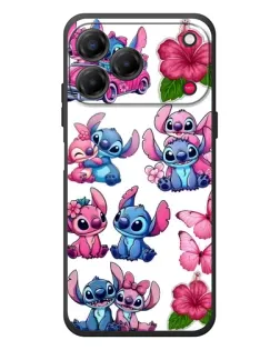 Чохол для ZTE Nubia V80 Design з картинкою «Стікери Stitch та Angel»