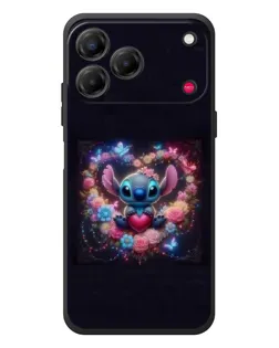 Чохол для ZTE Nubia V80 Design з картинкою «Stitch у квітах»