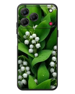 Чехол для ZTE Nubia V80 Design с картинкой «Ландыши в зелени»