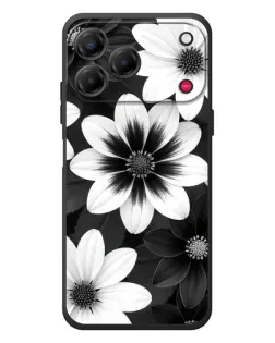 Чехол для ZTE Nubia V80 Design с картинкой «Монохромные астры»