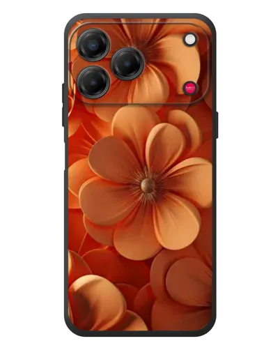 Чехол для ZTE Nubia V80 Design с картинкой «Оранжевый макро цветок»