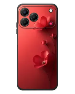 Чехол для ZTE Nubia V80 Design с картинкой «Маковые соцветия»