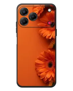 Чехол для ZTE Nubia V80 Design с картинкой «Оранжевые герберы»