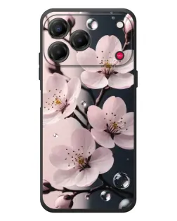Чехол для ZTE Nubia V80 Design с картинкой «Нежная сакура и капли»