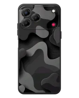 Чохол для ZTE Nubia V80 Design з картинкою «Темний абстрактний камуфляж»