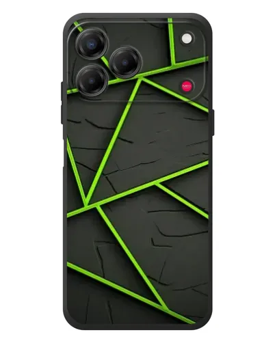 Чехол для ZTE Nubia V80 Design с картинкой «Зеленые геометрические линии» Чехол для ZTE Nubia V80 Design с картинкой «Зеленые геометрические линии»