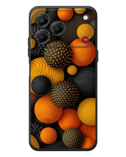 Чехол для ZTE Nubia V80 Design с картинкой «Объемные оранжевые сферы» Чехол для ZTE Nubia V80 Design с картинкой «Объемные оранжевые сферы»