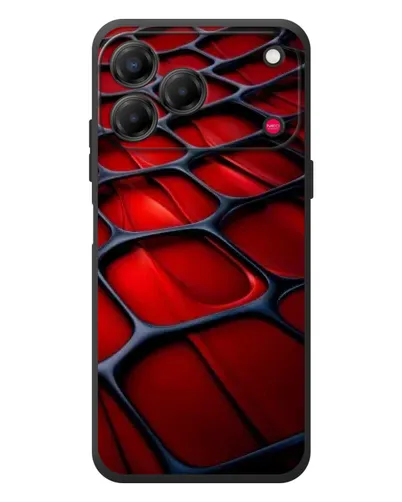 Чехол для ZTE Nubia V80 Design с картинкой «Красная глянцевая сетка» Чехол для ZTE Nubia V80 Design с картинкой «Красная глянцевая сетка»