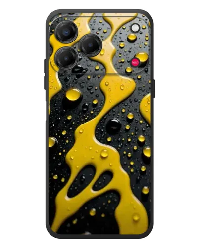 Чехол для ZTE Nubia V80 Design с картинкой «Жидкое желтое золото» Чехол для ZTE Nubia V80 Design с картинкой «Жидкое желтое золото»