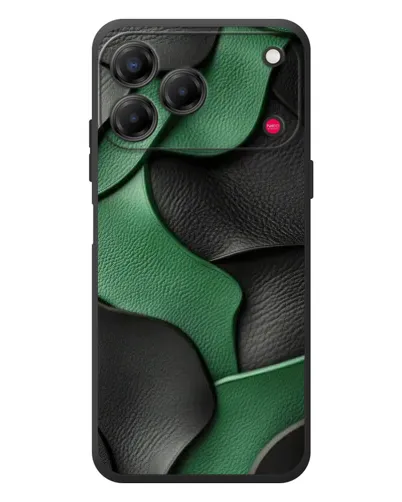Чехол для ZTE Nubia V80 Design с картинкой «Зеленые кожаные волны» Чехол для ZTE Nubia V80 Design с картинкой «Зеленые кожаные волны»