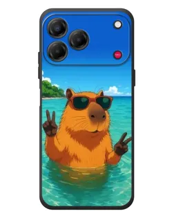 Чохол для ZTE Nubia V80 Design з картинкою «Морська капібара»