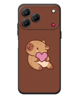 Чохол для ZTE Nubia V80 Design з картинкою «Капібара з серцем»