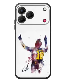 Чехол для ZTE Nubia V80 Design с картинкой «Акварельный Месси Барселона»