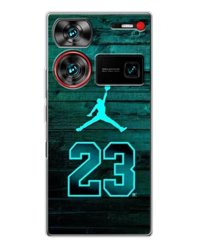 Чехол для ZTE Nubia Z60 Ultra с картинкой «Jordan Cyan 23» Чехол для ZTE Nubia Z60 Ultra с картинкой «Jordan Cyan 23»