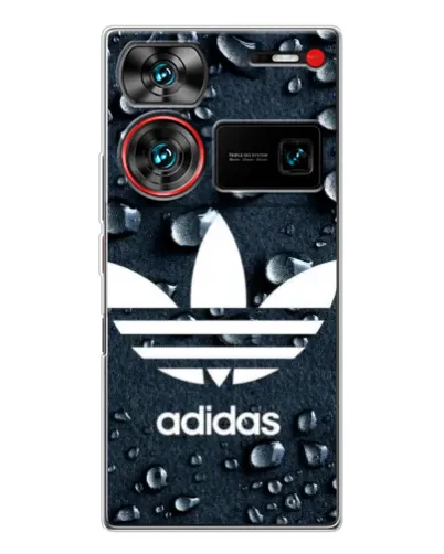 Чехол для ZTE Nubia Z60 Ultra с картинкой «Adidas Trefoil Blue» Чехол для ZTE Nubia Z60 Ultra с картинкой «Adidas Trefoil Blue»