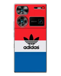 Чехол для ZTE Nubia Z60 Ultra с картинкой «Ретро блоки Adidas» Чехол для ZTE Nubia Z60 Ultra с картинкой «Ретро блоки Adidas»