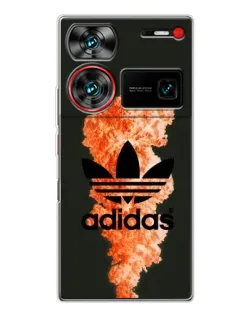 Чехол для ZTE Nubia Z60 Ultra с картинкой «Оранжевый дым Adidas» Чехол для ZTE Nubia Z60 Ultra с картинкой «Оранжевый дым Adidas»