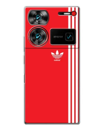 Чехол для ZTE Nubia Z60 Ultra с картинкой «Красный минимализм Adidas» Чехол для ZTE Nubia Z60 Ultra с картинкой «Красный минимализм Adidas»