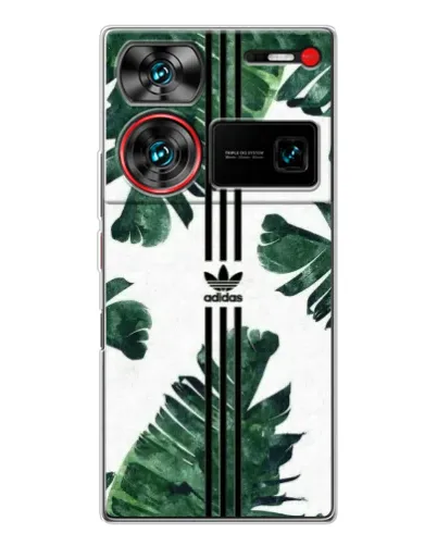 Чехол для ZTE Nubia Z60 Ultra с картинкой «Пальмовые листья адидас» Чехол для ZTE Nubia Z60 Ultra с картинкой «Пальмовые листья адидас»
