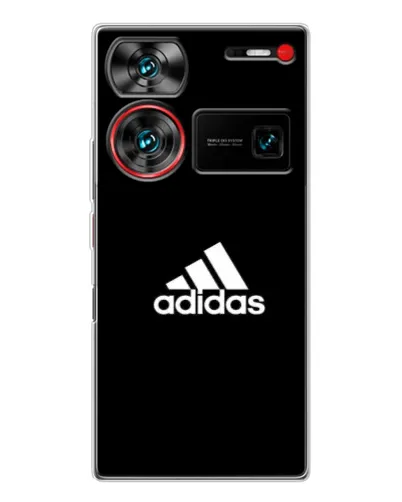 Чехол для ZTE Nubia Z60 Ultra с картинкой «Черная классика Adidas» Чехол для ZTE Nubia Z60 Ultra с картинкой «Черная классика Adidas»