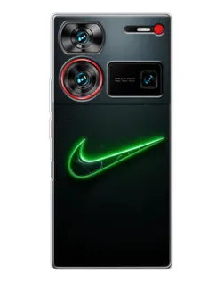 Чехол для ZTE Nubia Z60 Ultra с картинкой «Неоновый контур Nike» Чехол для ZTE Nubia Z60 Ultra с картинкой «Неоновый контур Nike»