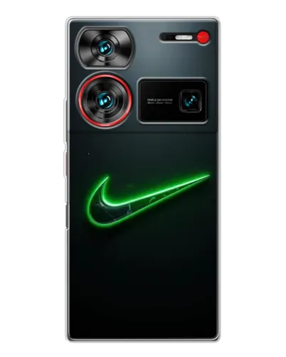Чехол для ZTE Nubia Z60 Ultra с картинкой «Неоновый контур Nike» Чехол для ZTE Nubia Z60 Ultra с картинкой «Неоновый контур Nike»