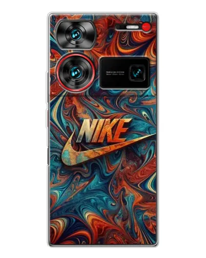 Чехол для ZTE Nubia Z60 Ultra с картинкой «Nike в абстракции» Чехол для ZTE Nubia Z60 Ultra с картинкой «Nike в абстракции»