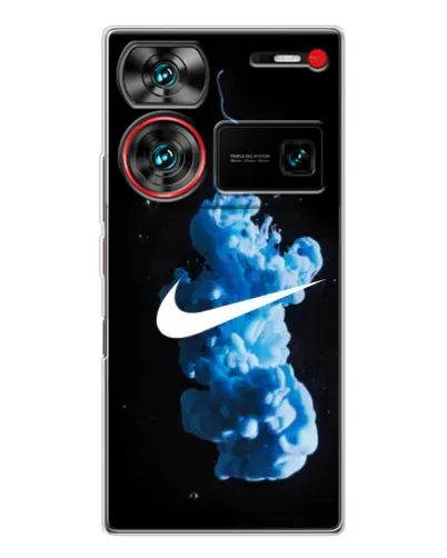 Чехол для ZTE Nubia Z60 Ultra с картинкой «Nike и синий дым» Чехол для ZTE Nubia Z60 Ultra с картинкой «Nike и синий дым»