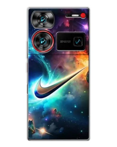 Чехол для ZTE Nubia Z60 Ultra с картинкой «Космический Nike Swoosh» Чехол для ZTE Nubia Z60 Ultra с картинкой «Космический Nike Swoosh»