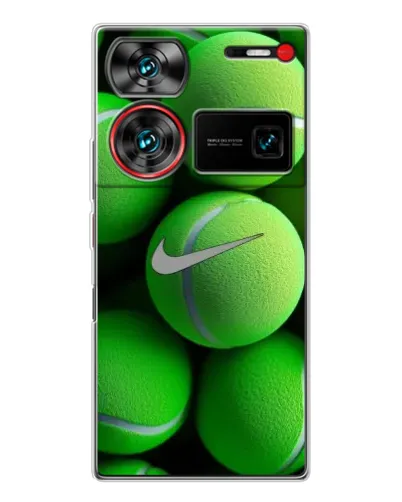 Чехол для ZTE Nubia Z60 Ultra с картинкой «Теннисные мячи Найк» Чехол для ZTE Nubia Z60 Ultra с картинкой «Теннисные мячи Найк»