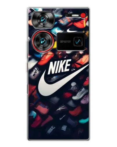 Чехол для ZTE Nubia Z60 Ultra с картинкой «Коллекция кроссовок Nike» Чехол для ZTE Nubia Z60 Ultra с картинкой «Коллекция кроссовок Nike»