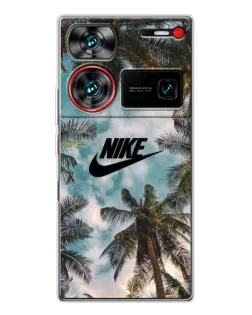 Чехол для ZTE Nubia Z60 Ultra с картинкой «Тропический принт Nike»