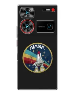 Чехол для ZTE Nubia Z60 Ultra с картинкой «NASA — эмблема миссии» Чехол для ZTE Nubia Z60 Ultra с картинкой «NASA — эмблема миссии»